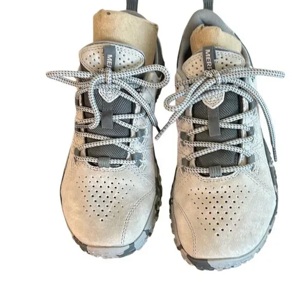 Merrell Gray and Black Athletic Shoes wrapt Paloma 7b - Picture 4 of 15